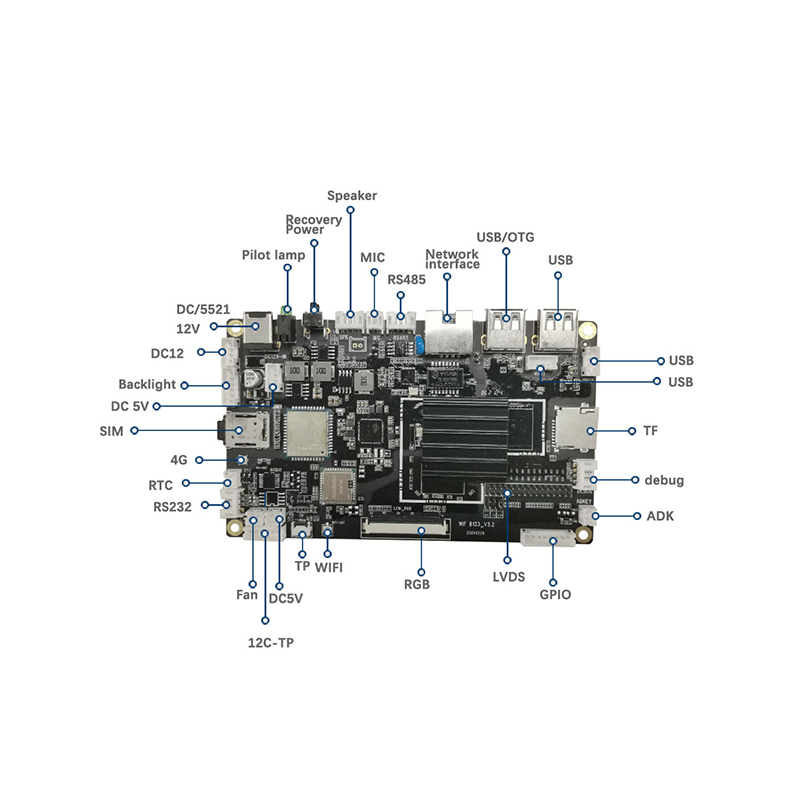 Android Motherboard Industrial Control Motherboard Development Board Learning Board B Series Motherboard