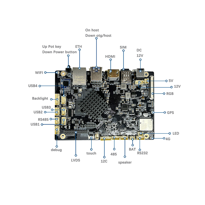 Android Motherboard Industrial Control Motherboard Development Board Learning Board K Series Motherboard